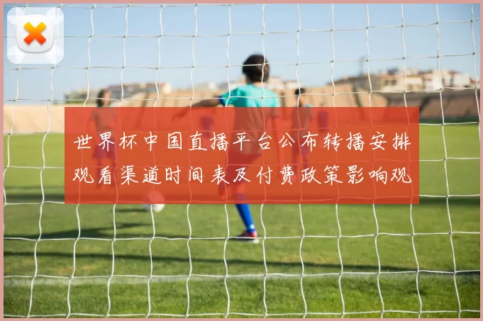 世界杯中国直播平台公布转播安排观看渠道时间表及付费政策影响观赛